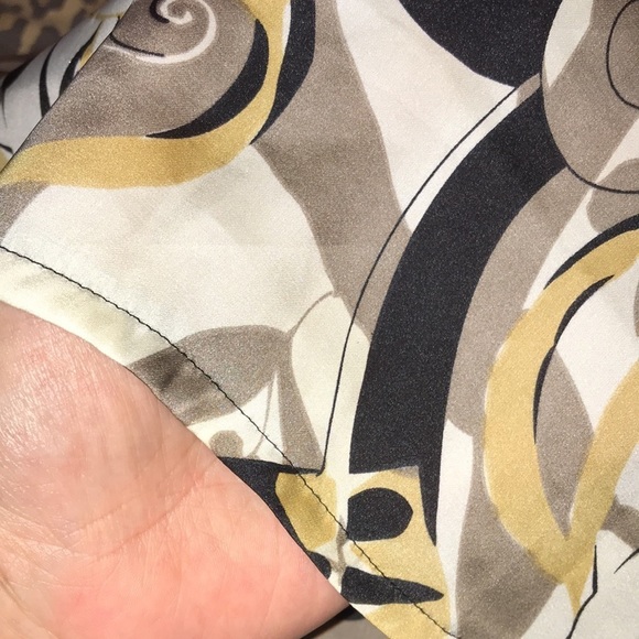 Essentials by Milano size large black print scoop neck faux shrug look NWT - Picture 12 of 13